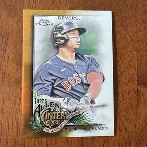 2022 Topps Chrome Allen Ginter Rafael Devers #46 Gold Refractor #’d /50 Mt Champ